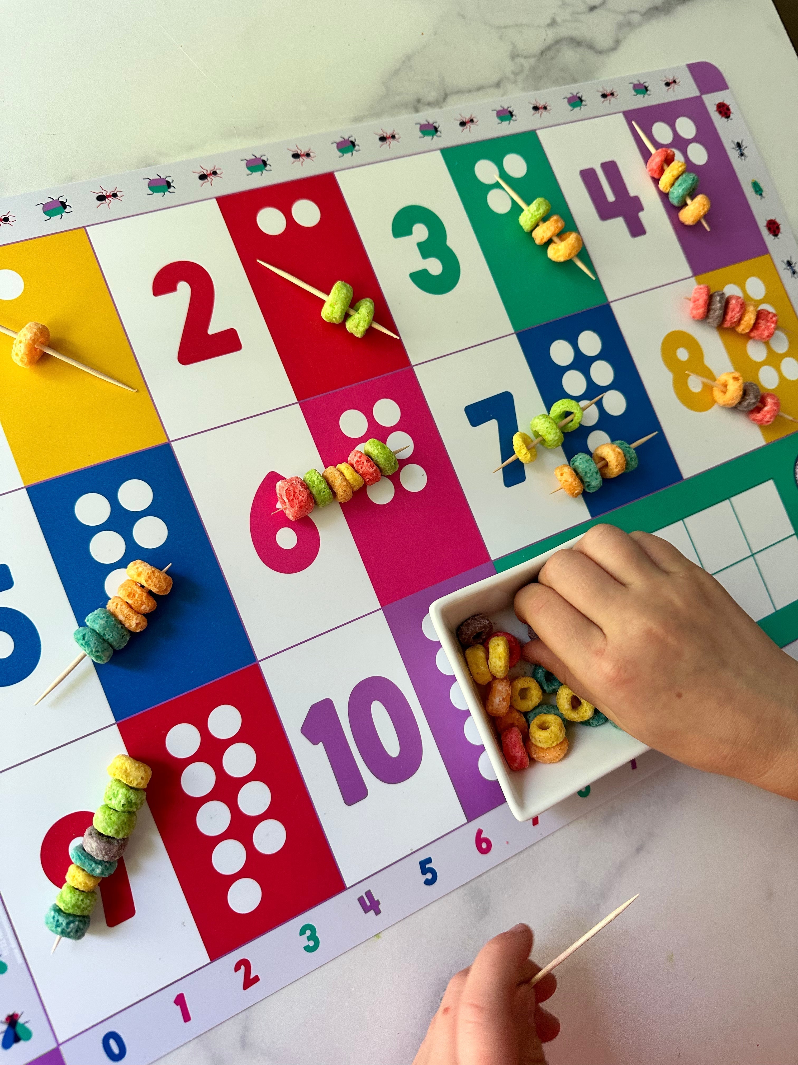 Fine Motor Magic with the D&J Numbers Placemat