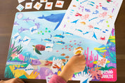 Under the Sea Placemat, Image of the Under the Sea Placemat, Ocean Placemats, Preschool and kindergarten activities, Sea creature placemat, ocean placemat, Placemat for toddler language development