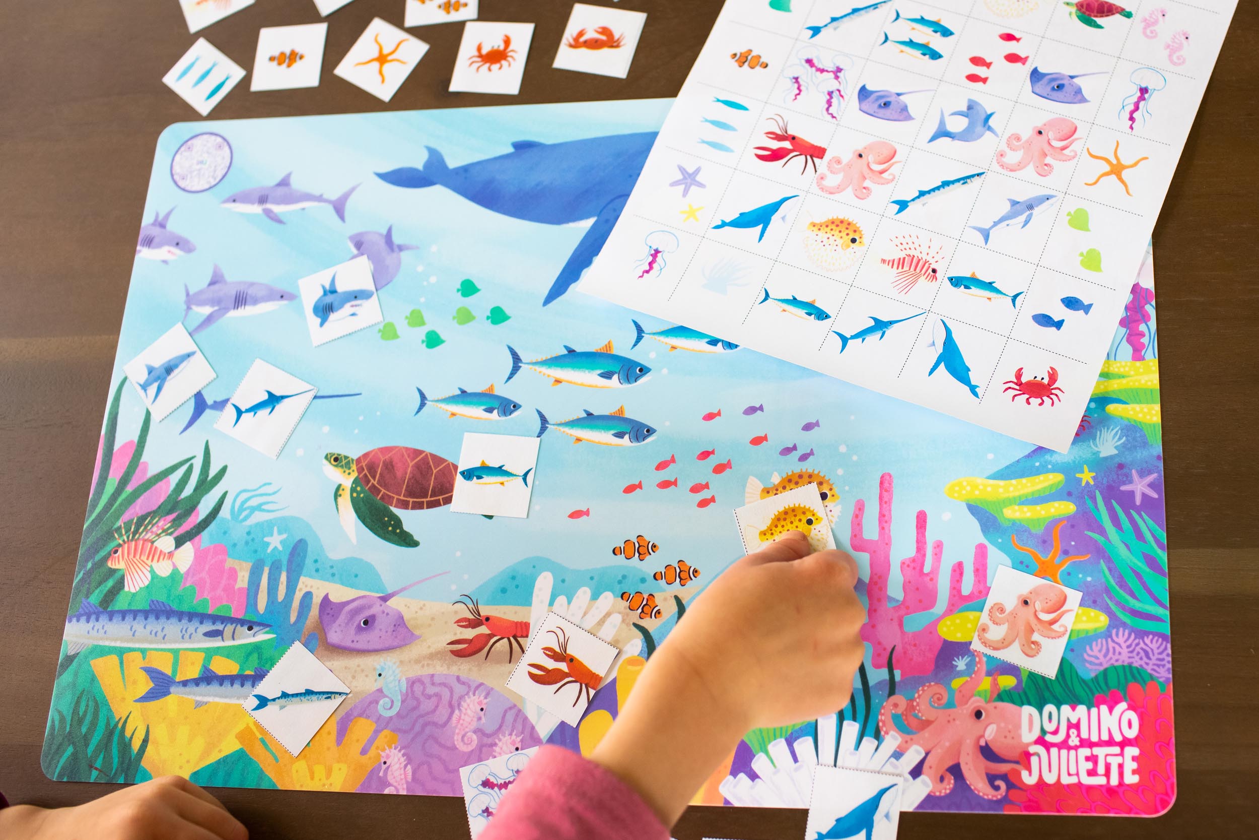 Under the Sea Placemat, Image of the Under the Sea Placemat, Ocean Placemats, Preschool and kindergarten activities, Sea creature placemat, ocean placemat, Placemat for toddler language development