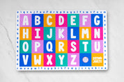Uppercase & Lowercase Alphabet Placemat, Double-sided placemat, alphabet learning, educational toy for 2 year olds, Alphabet Placemat, Alphabet Placemats, ABC Placemat, ABC Placemats