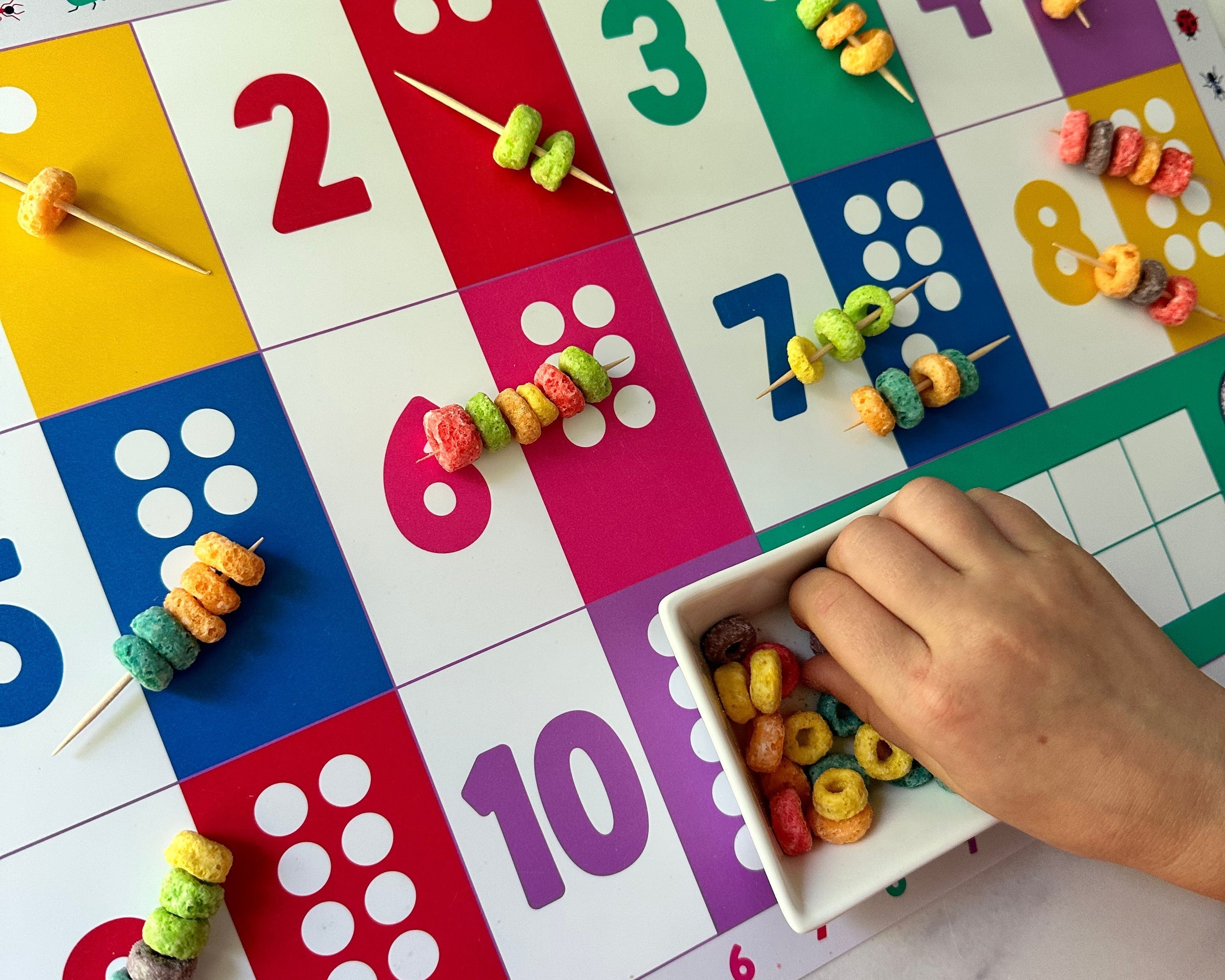 Fine Motor Magic with the D&J Numbers Placemat