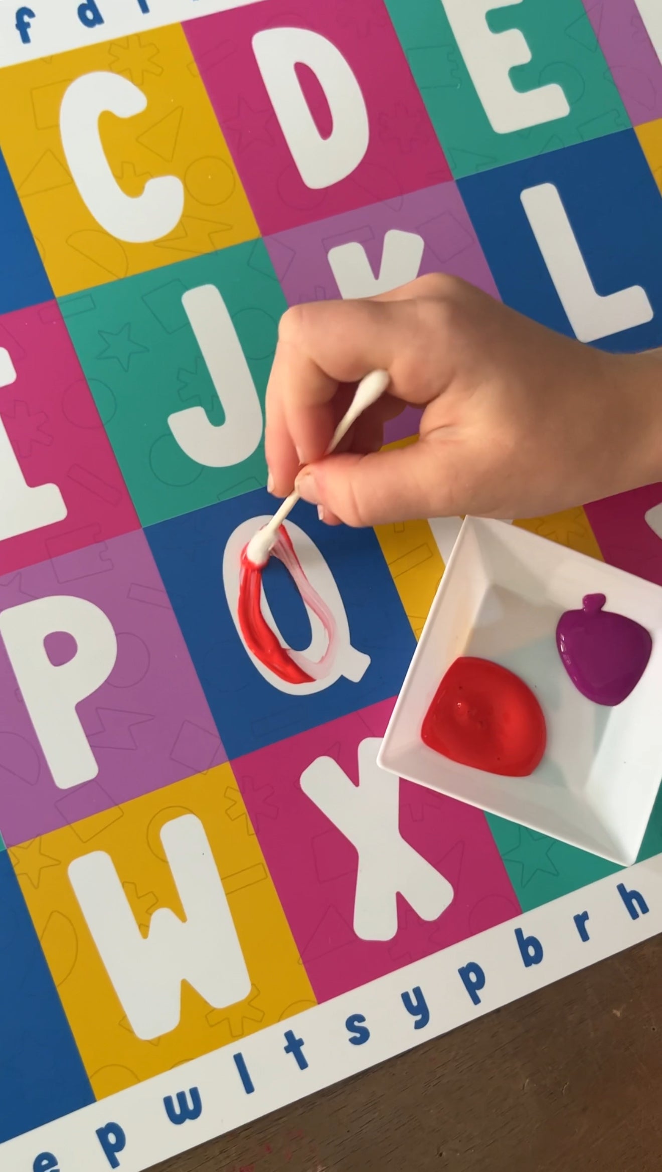 Prewriting Skills with D&J Alphabet Placemats
