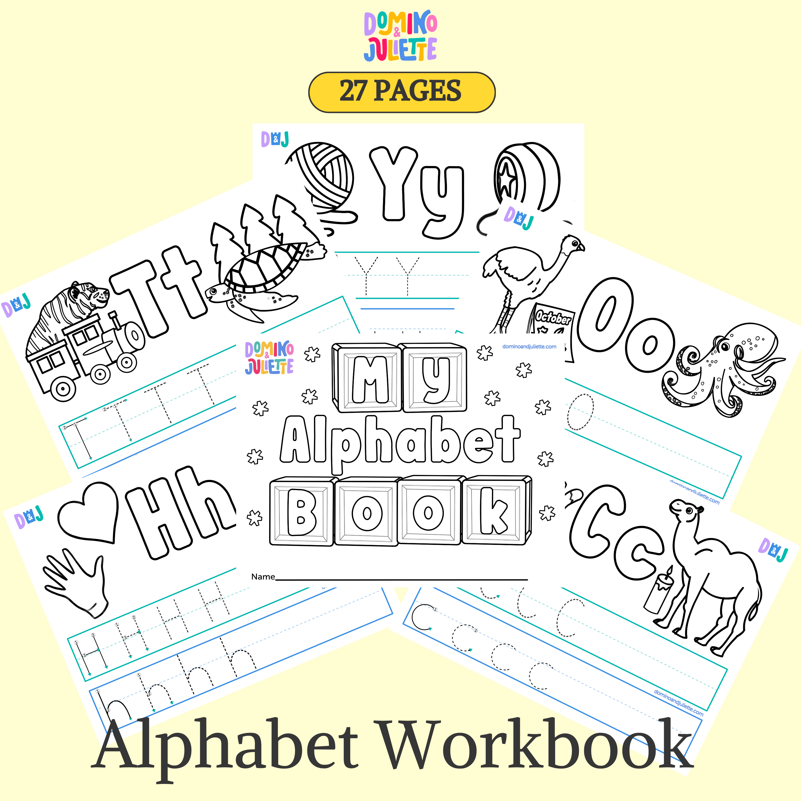 Printable Alphabet Coloring Booklet