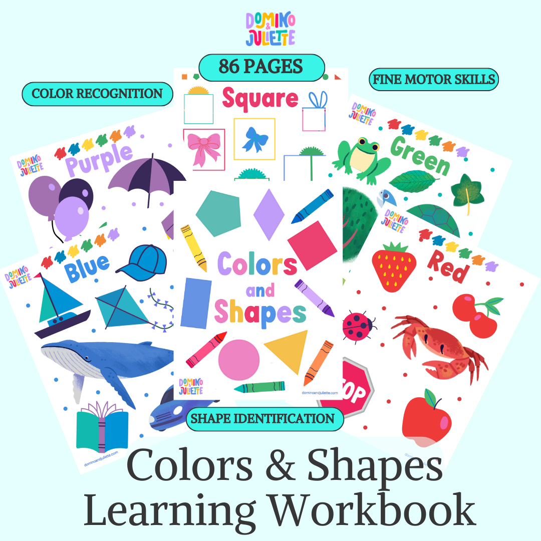 Colors & Shapes Printable Learning Workbook