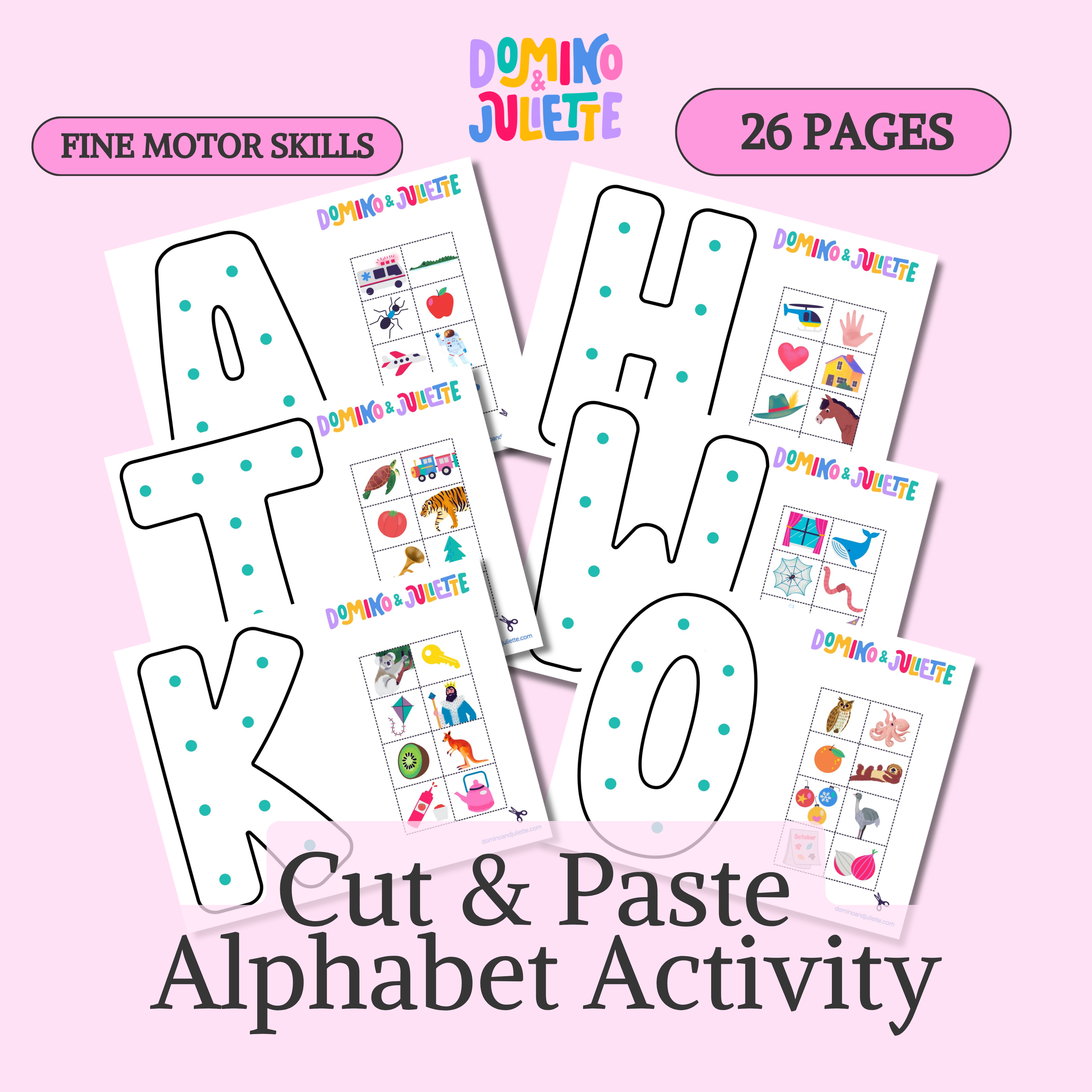 Uppercase Alphabet Cut & Paste