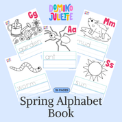 Spring Alphabet Robin Egg Matching