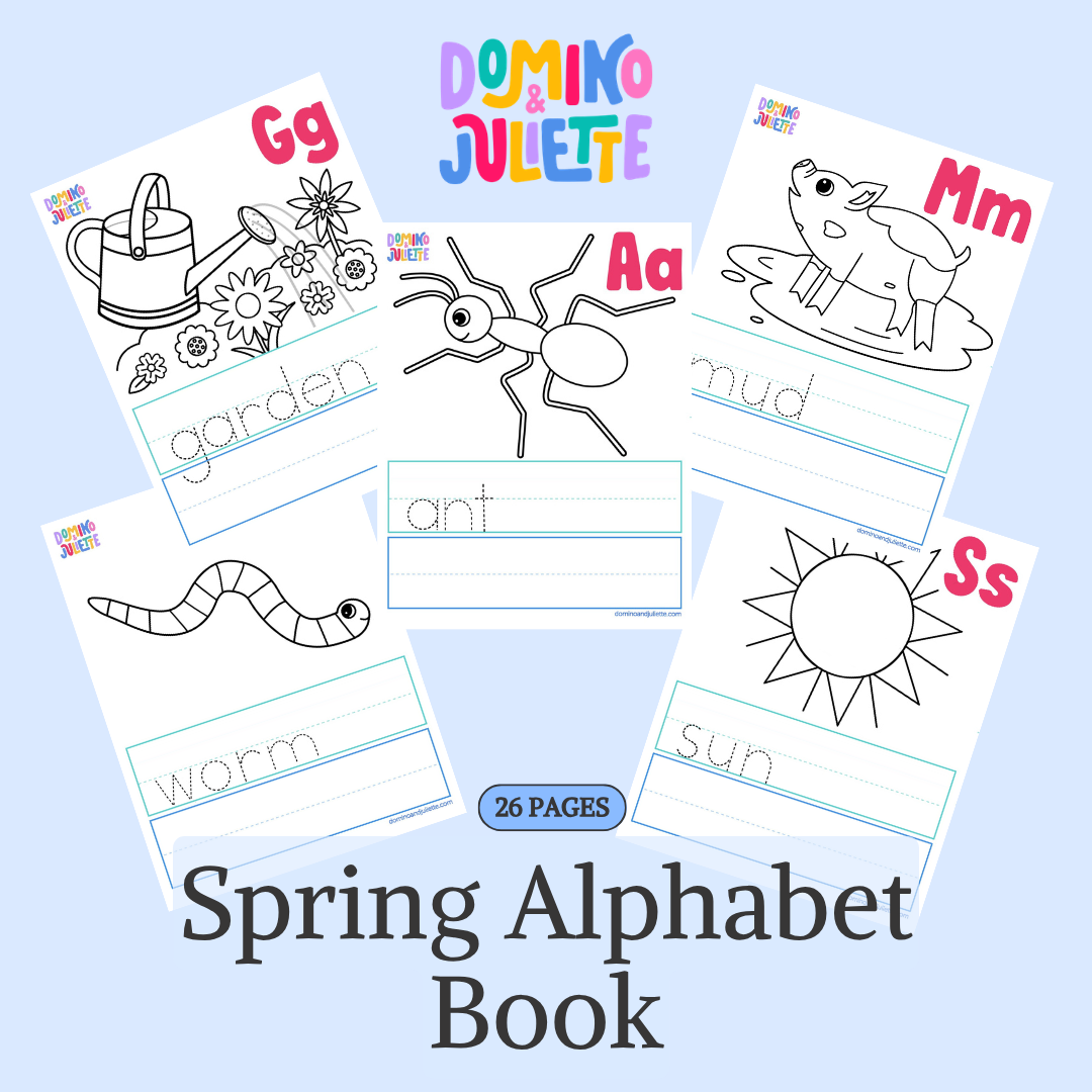 Spring Alphabet Robin Egg Matching