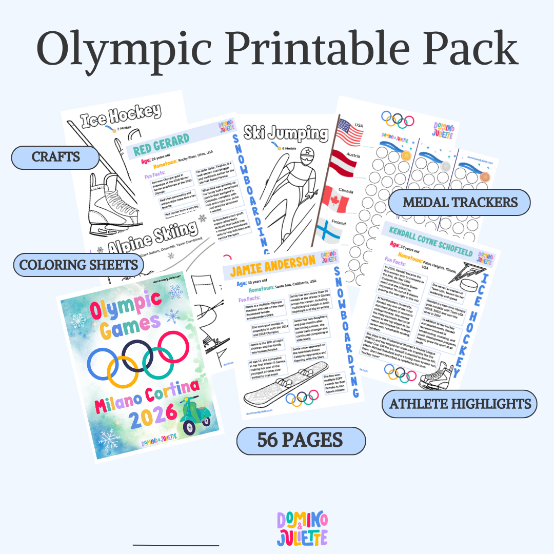 Olympics Printable Activity Packet for Kids