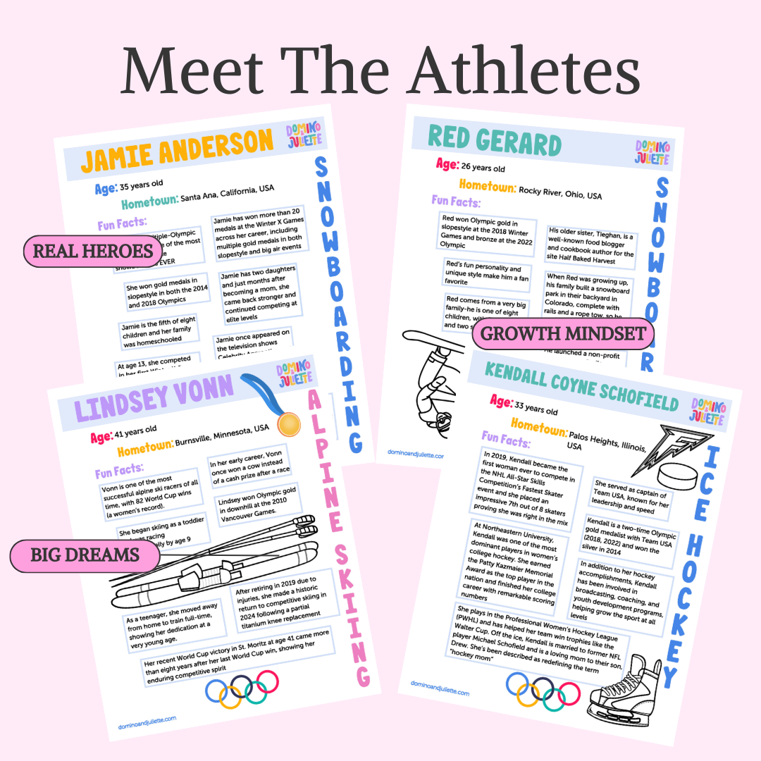 Olympics Printable Activity Packet for Kids