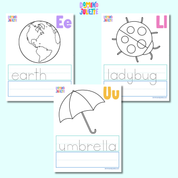 Spring Alphabet Robin Egg Matching