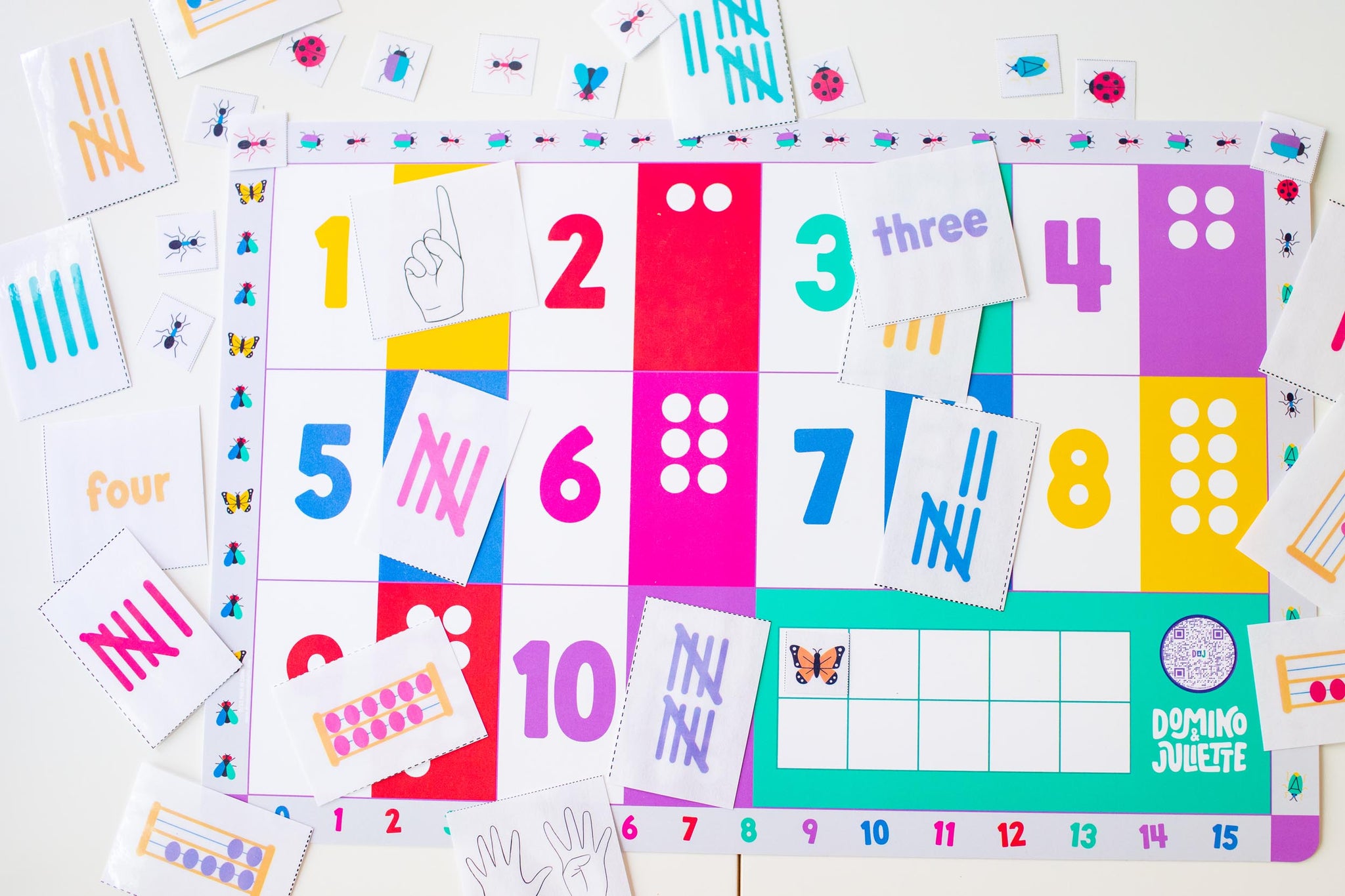 Counting Rocks Placemats Numbers Placemat | Domino & Juliette