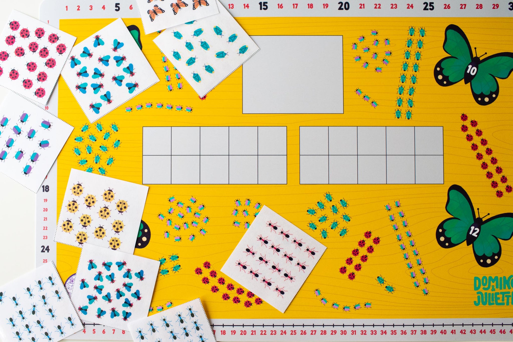 1st–3rd Grade Math Basics Learning Placemat – Domino & Juliette