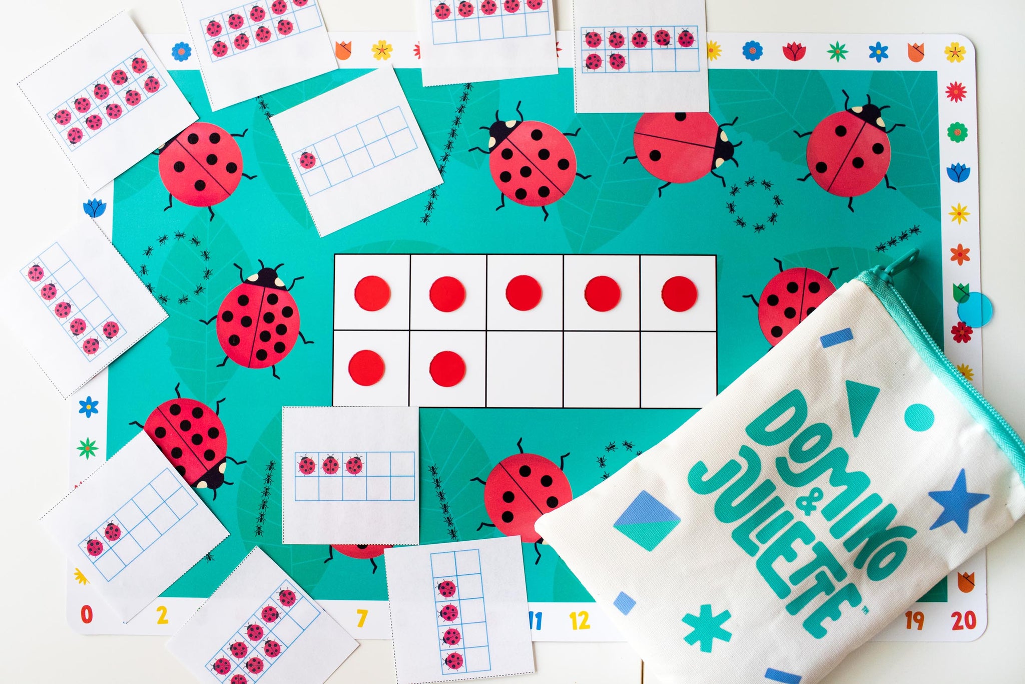 Fun Math Placemat Math Basics 1 Placemat (Pre-K & K) | Domino & Juliette