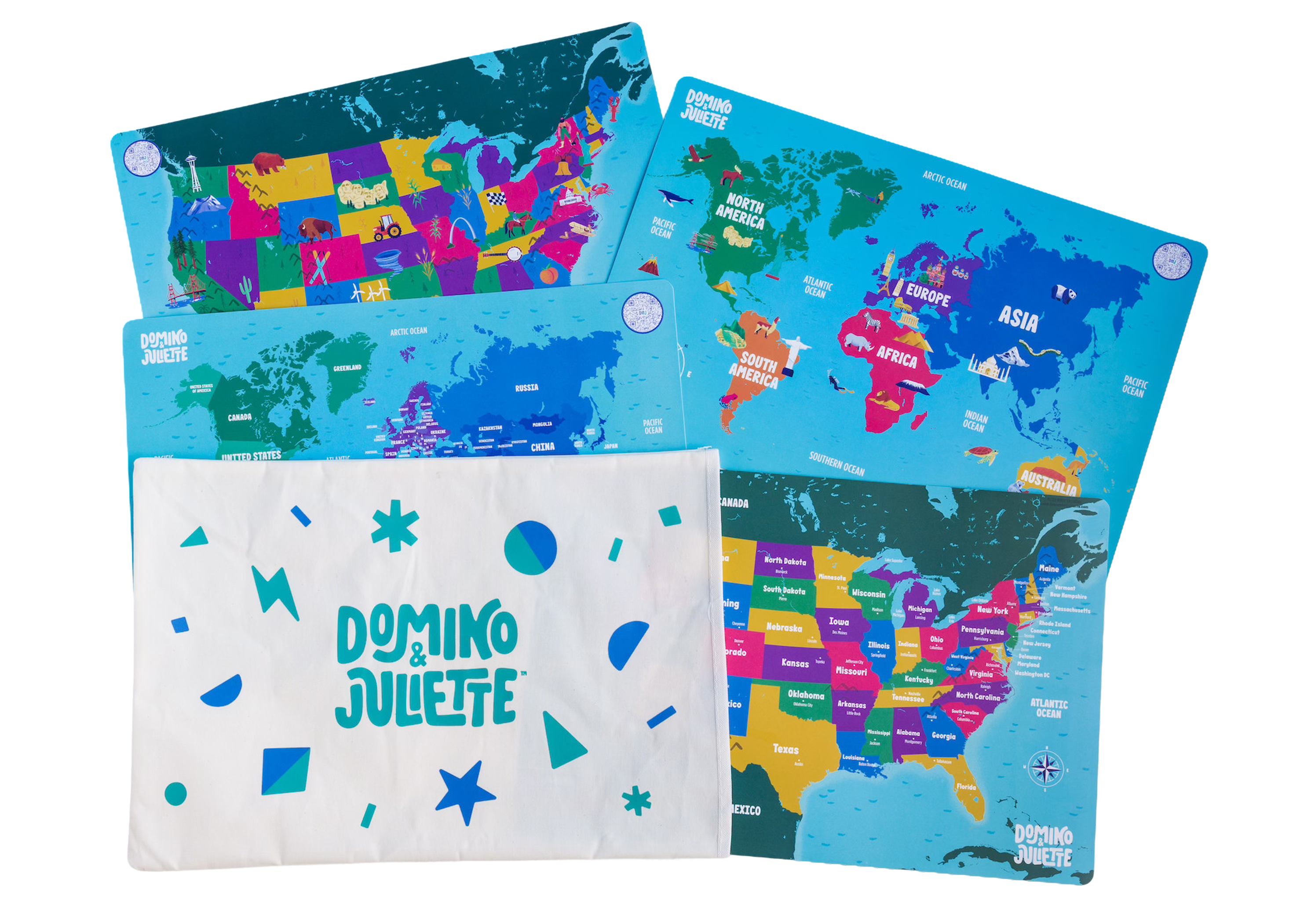 D&J Geography 4 pack