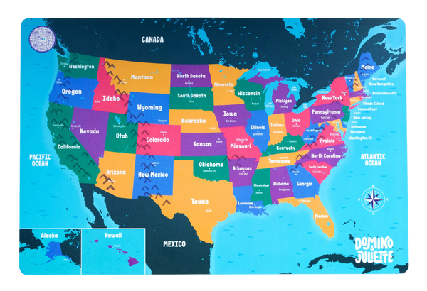 USA Geography Placemat | Domino & Juliette