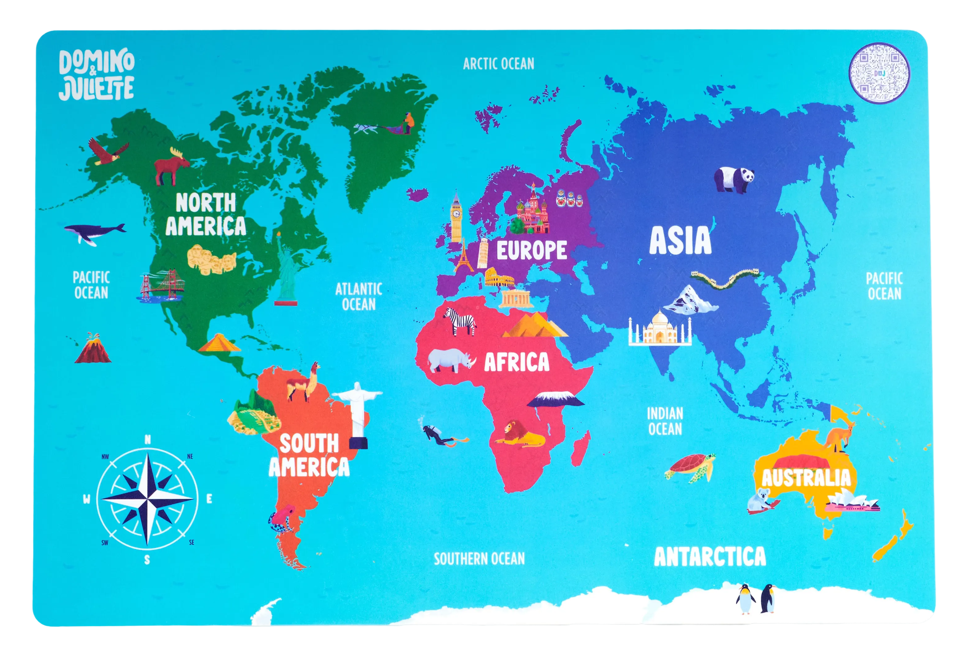 World Geography Placemat
