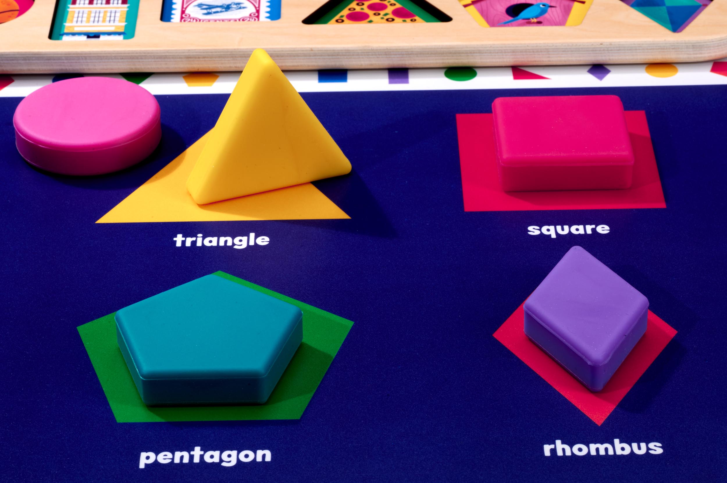 Shapes Placemat for Kids, Large and Bold Shapes on Placemat for Shape Recognition, Endless Education Opportunities with our Shapes Placemat, Placemat for Kindergartners, Shapes Placemat, Shape Placemat, Placemat Shapes, Placemat Shape