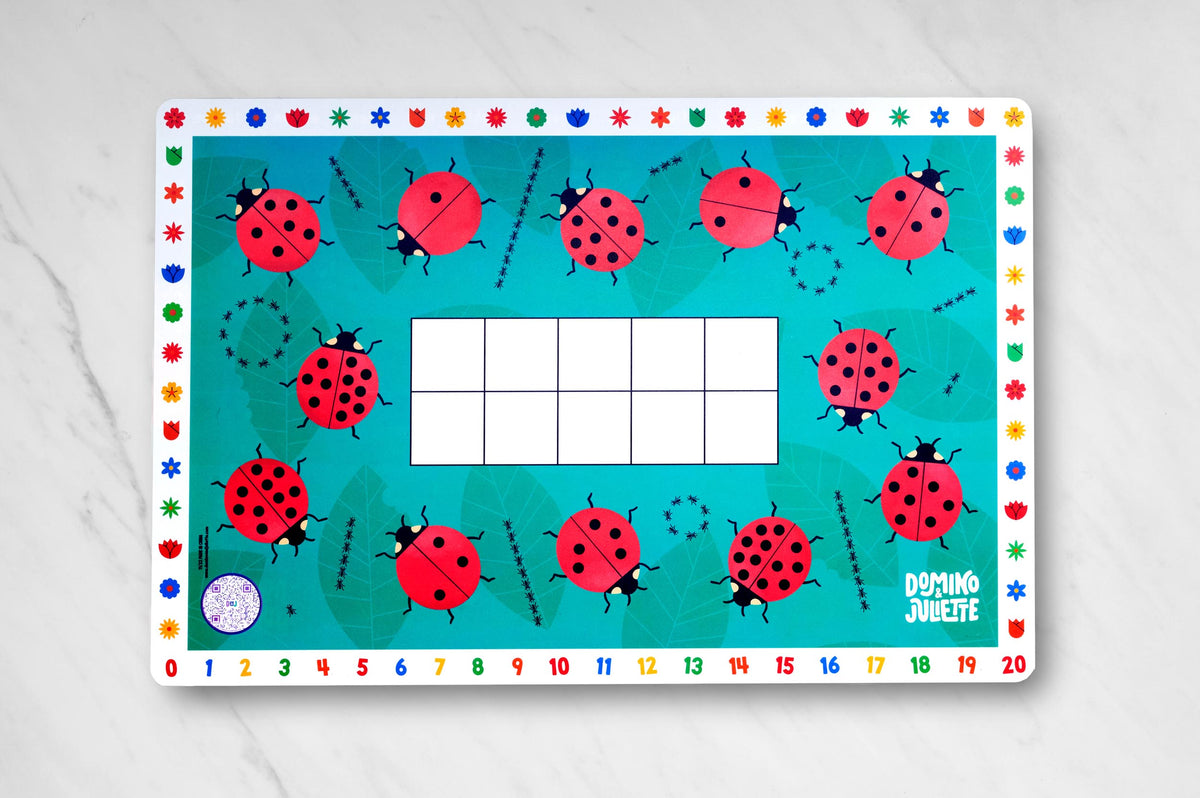 Fun Math Placemat Double Sided Mats – Domino & Juliette