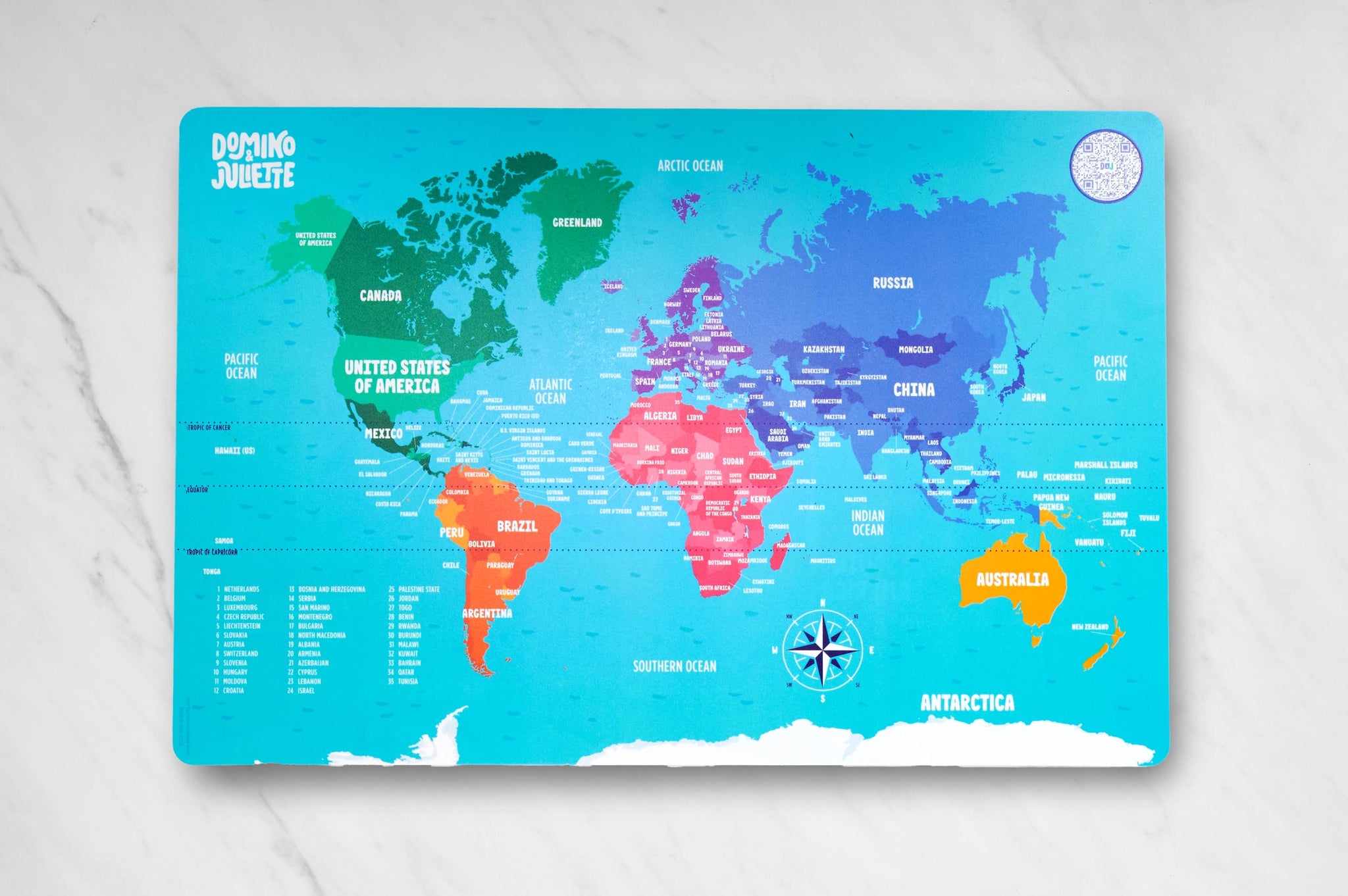 Clear World Map With Countries