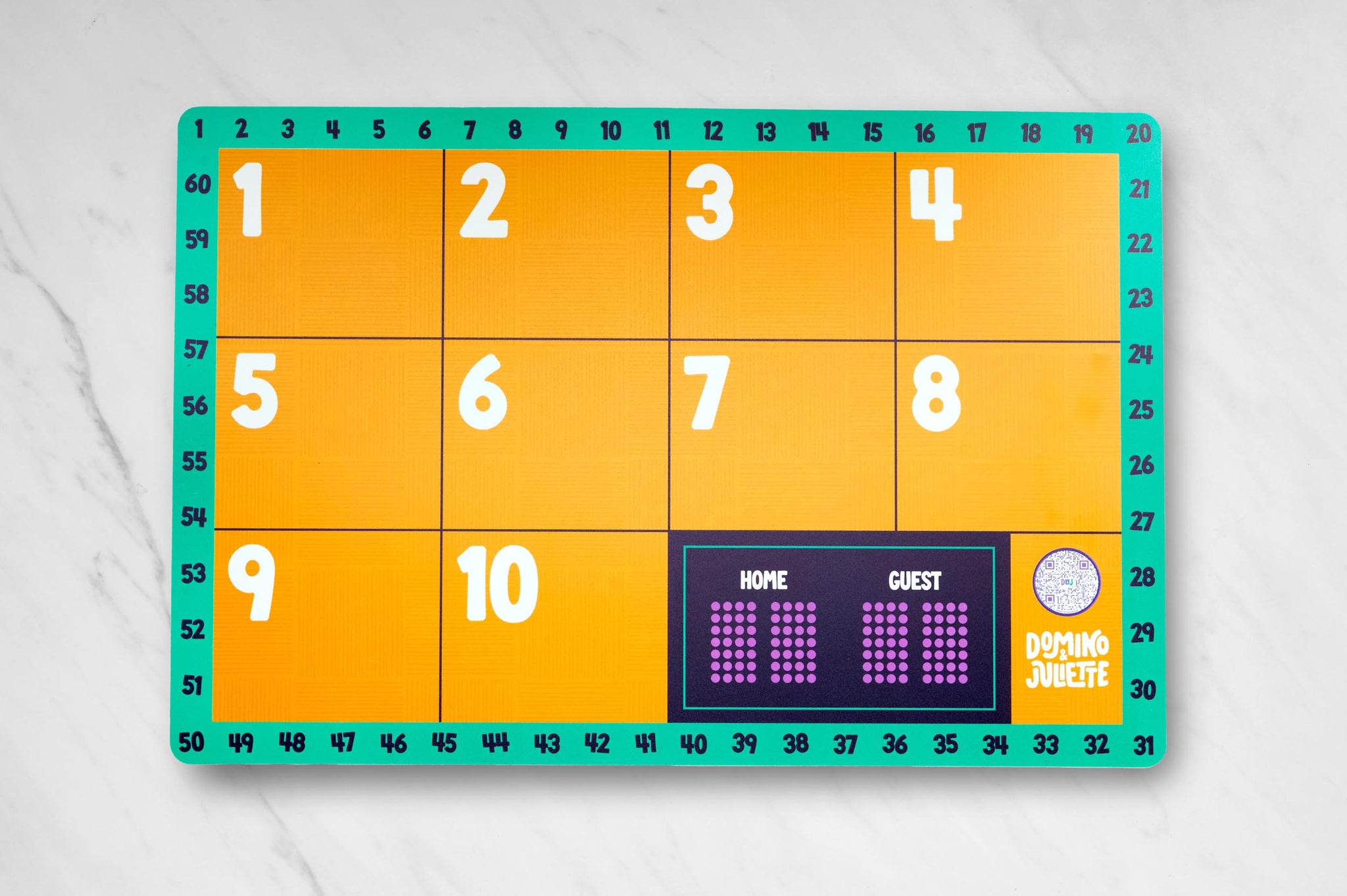 Double-Sided Counting Learning Placemat for Toddlers – Domino & Juliette