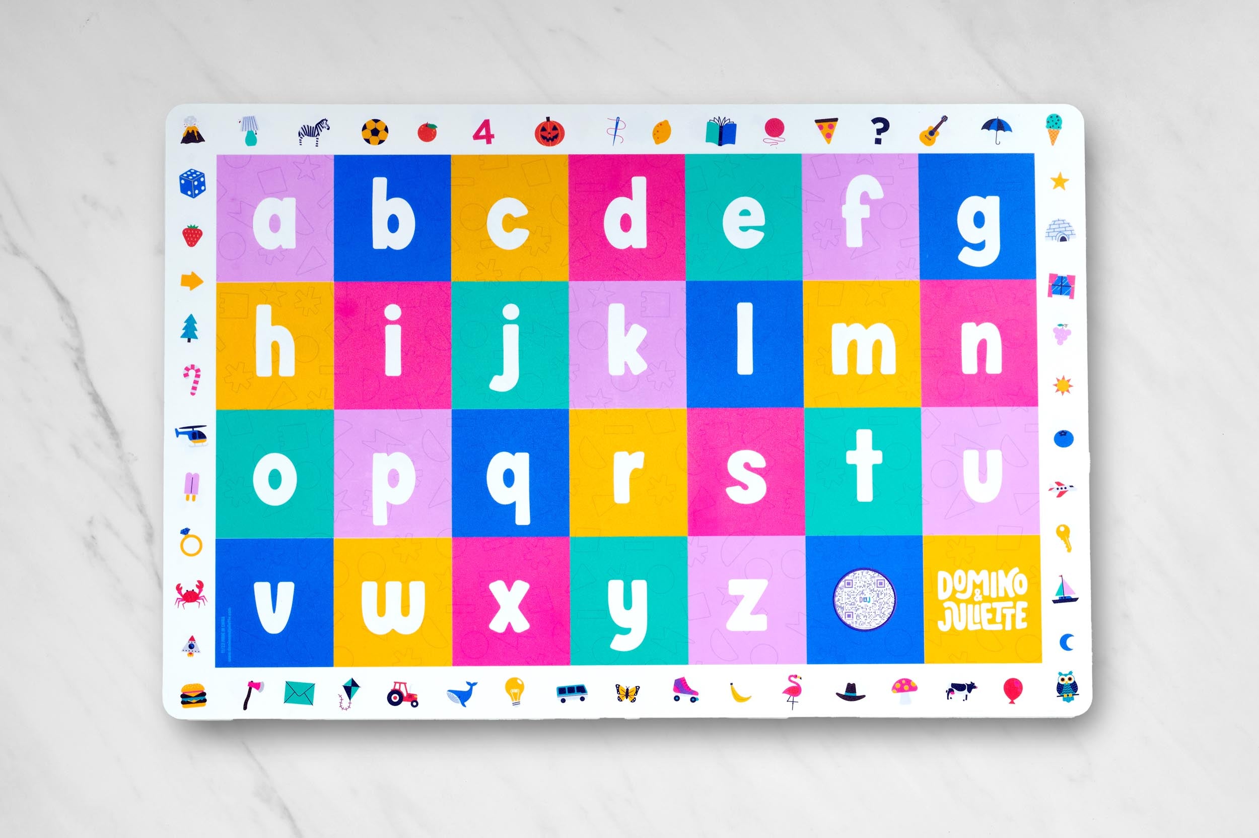 Uppercase & Lowercase Alphabet Placemat, Double-sided placemat, alphabet learning, educational toy for 2 year olds, Alphabet Placemat, Alphabet Placemats, ABC Placemat, ABC Placemats