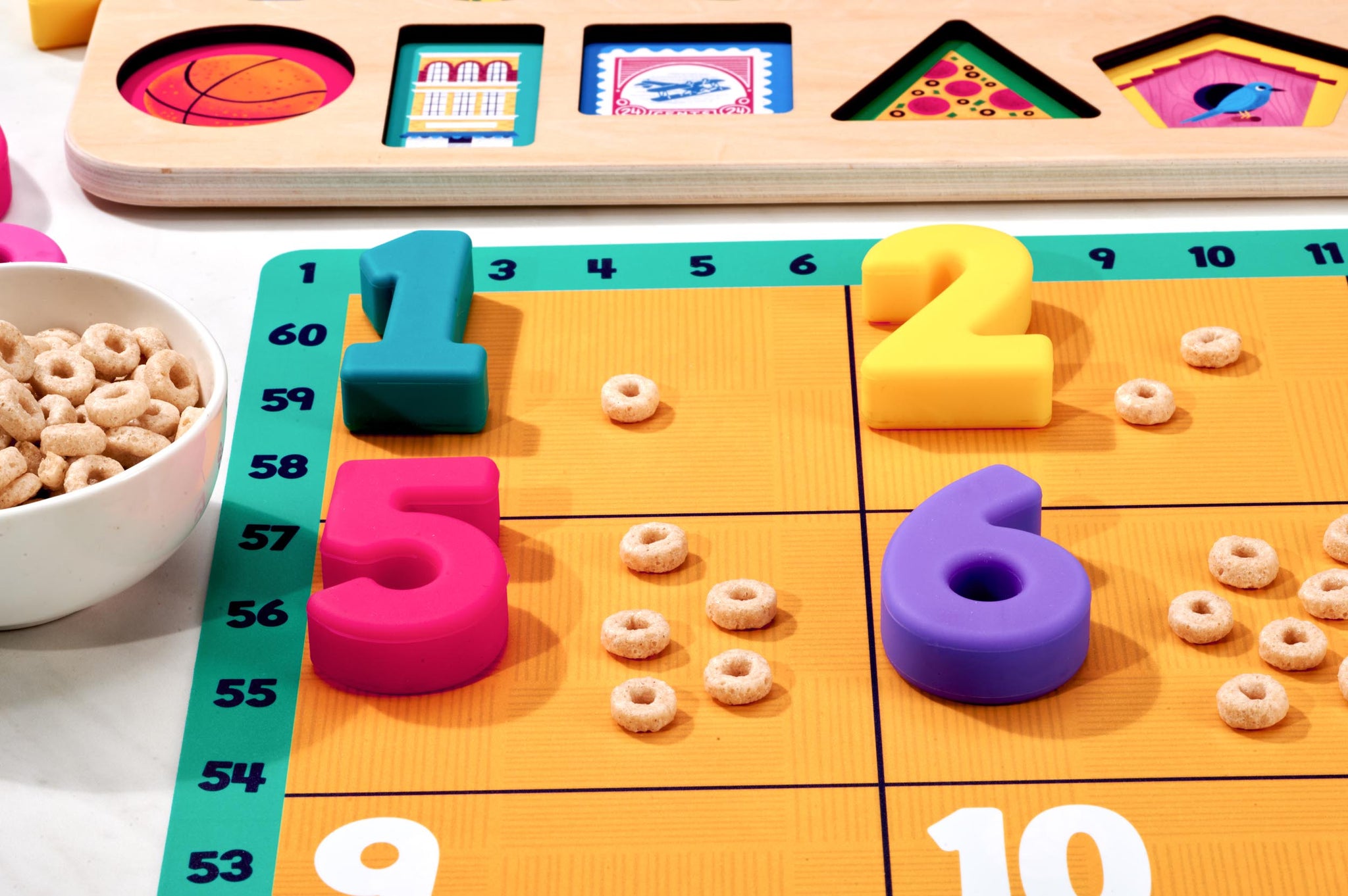 Double-Sided Counting Learning Placemat for Toddlers – Domino & Juliette