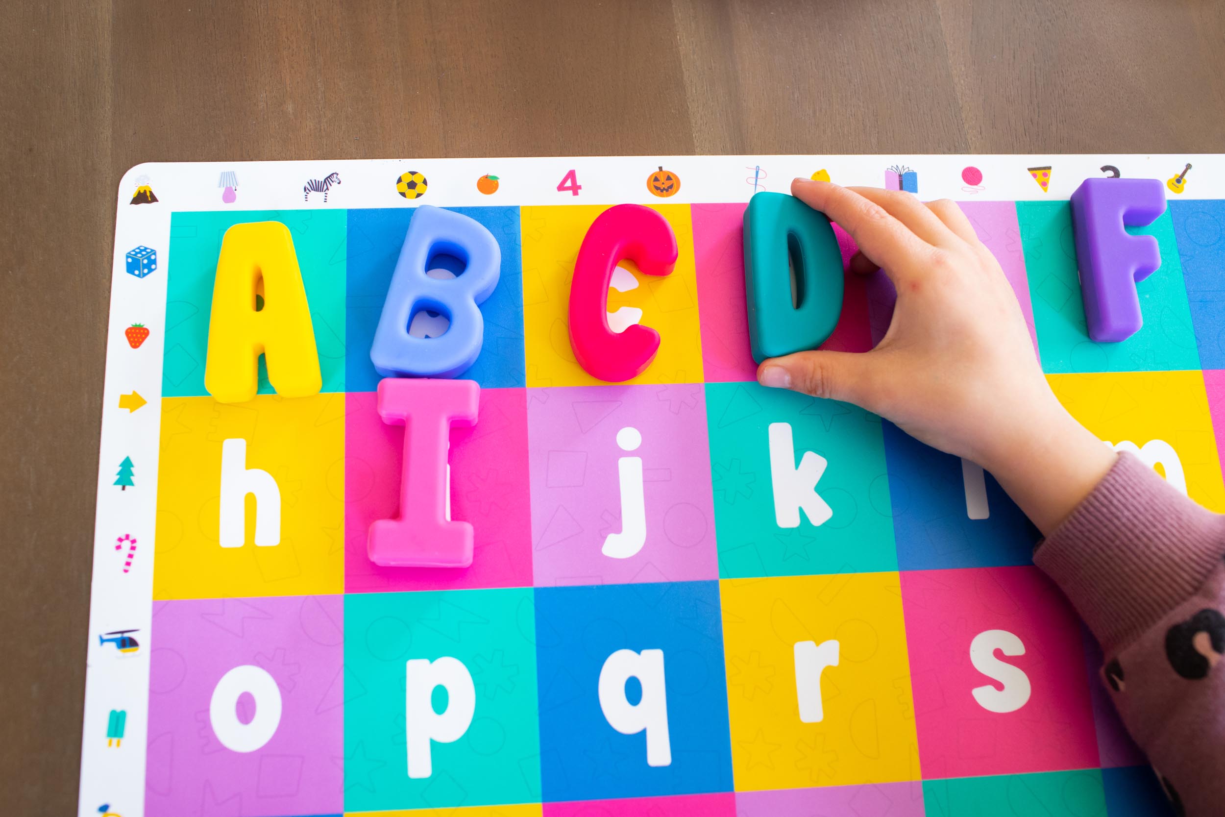 Alphabet Placemats for Kids | Learn Letters at Mealtime – Domino