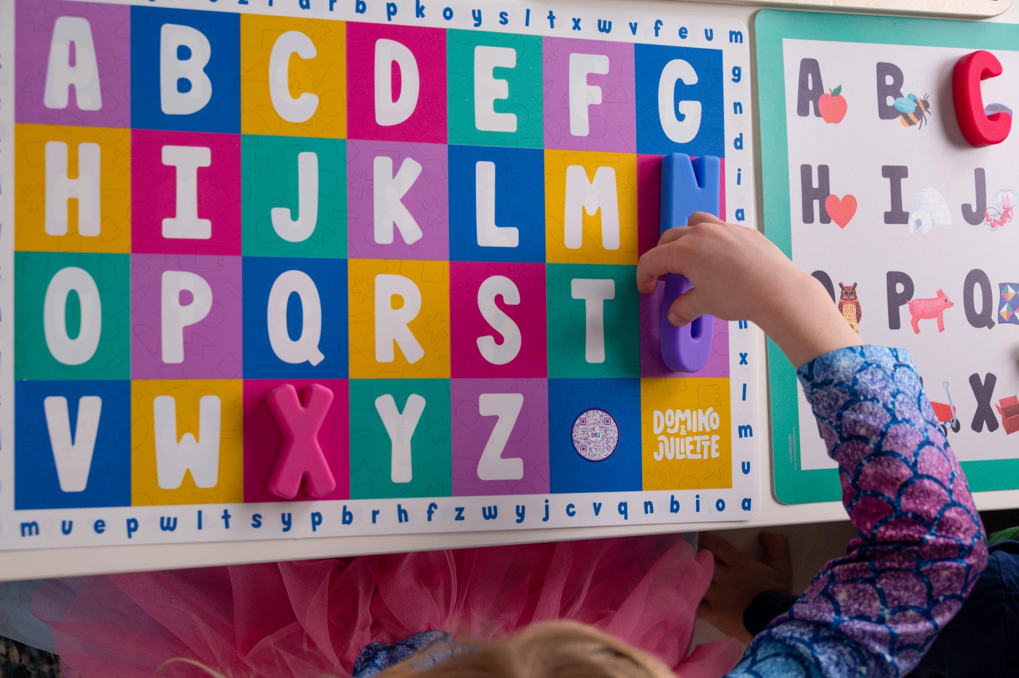 Uppercase & Lowercase Alphabet Placemat, Double-sided placemat, alphabet learning, educational toy for 2 year olds, Alphabet Placemat, Alphabet Placemats, ABC Placemat, ABC Placemats